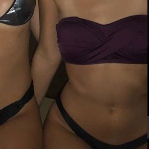 MAROON swimsuit top! Strapless! 🥳